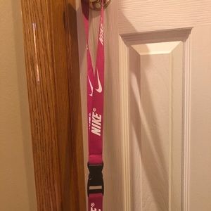light pink nike lanyard